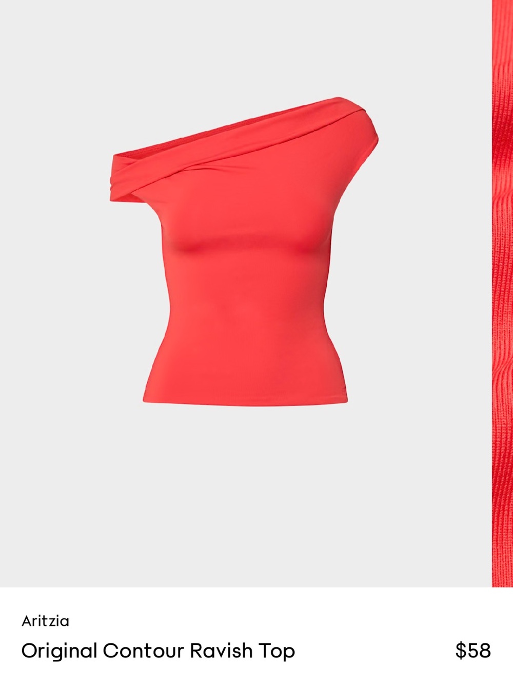 Aritzia Contour Ravish Top NWOT